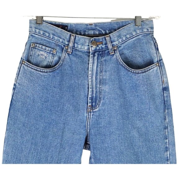 Vintage Faconnable Jeans High Waisted Mom Jeans Blue Denim Womens Size 10 L - Picture 3 of 15